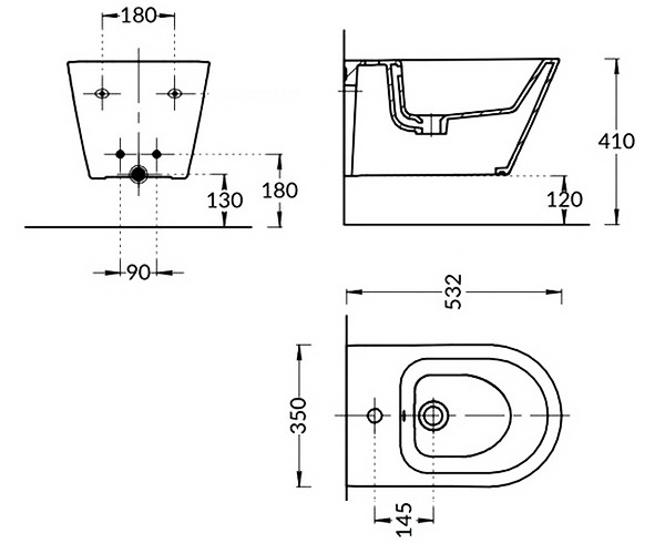 биде KERAMA MARAZZI PLAZA